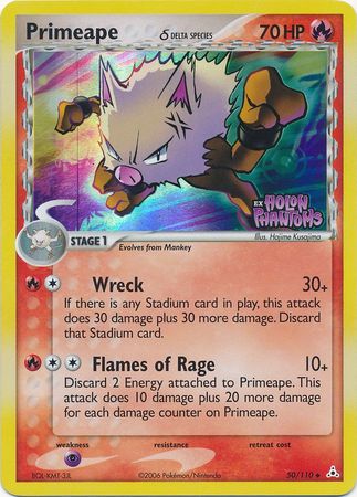 Primeape (50/110) (Delta Species) (Stamped) [EX: Holon Phantoms] | Odin's Place