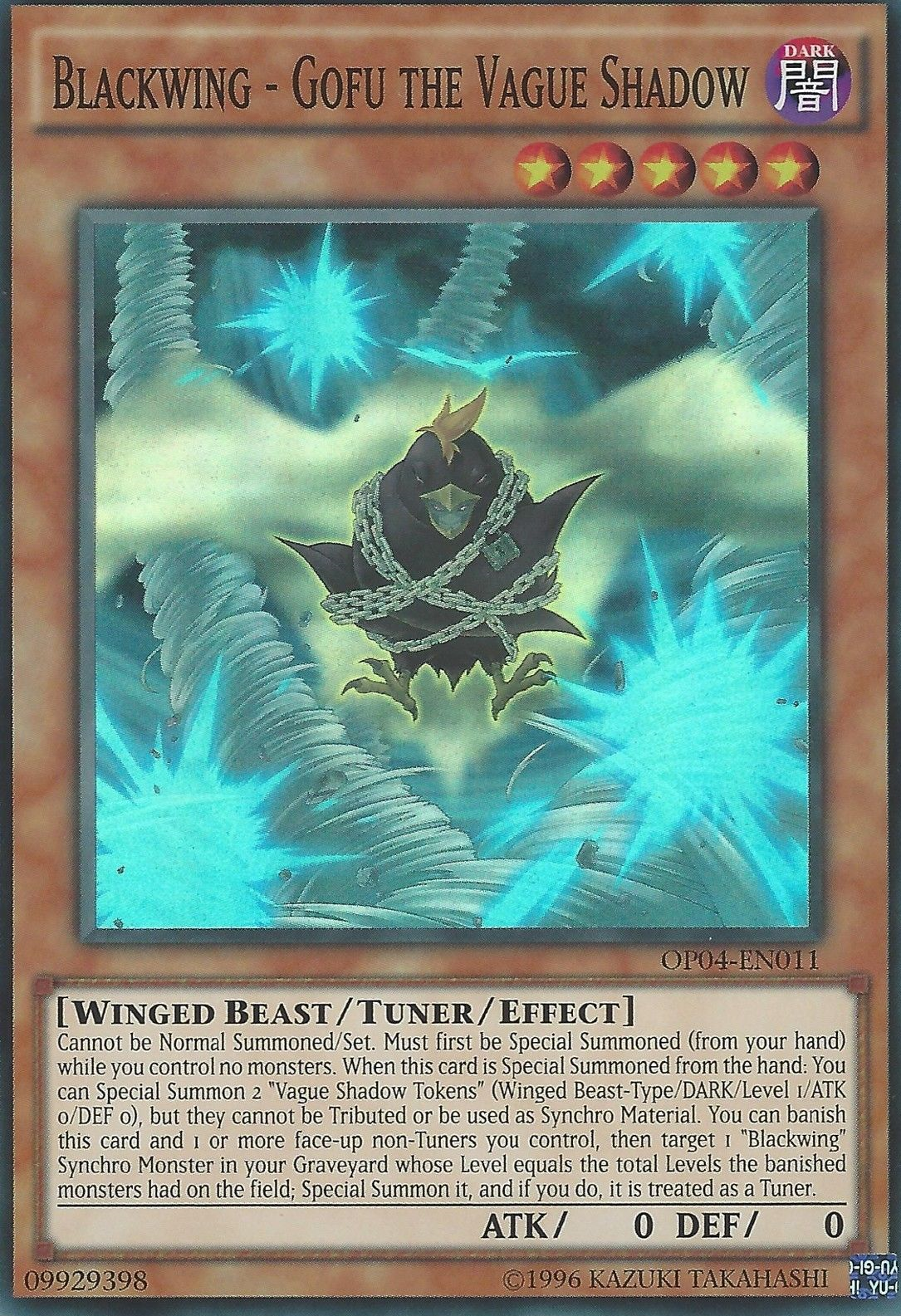 Blackwing - Gofu the Vague Shadow [OP04-EN011] Super Rare | Odin's Place