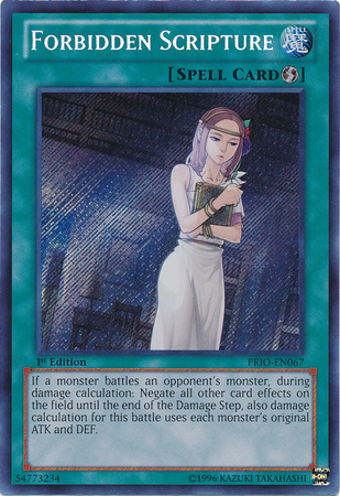 Forbidden Scripture [PRIO-EN067] Secret Rare | Odin's Place