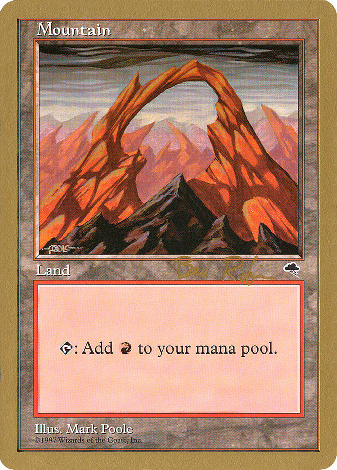 Mountain (br345) (Ben Rubin) [World Championship Decks 1998] | Odin's Place