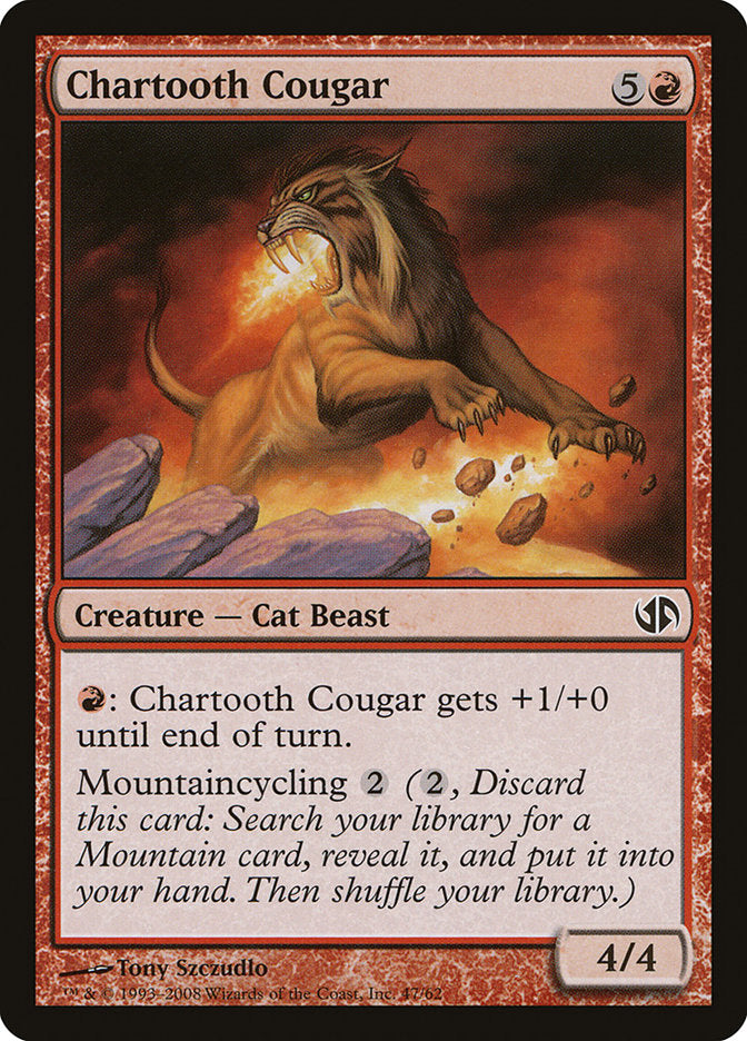 Chartooth Cougar (47) [Duel Decks: Jace vs. Chandra] | Odin's Place