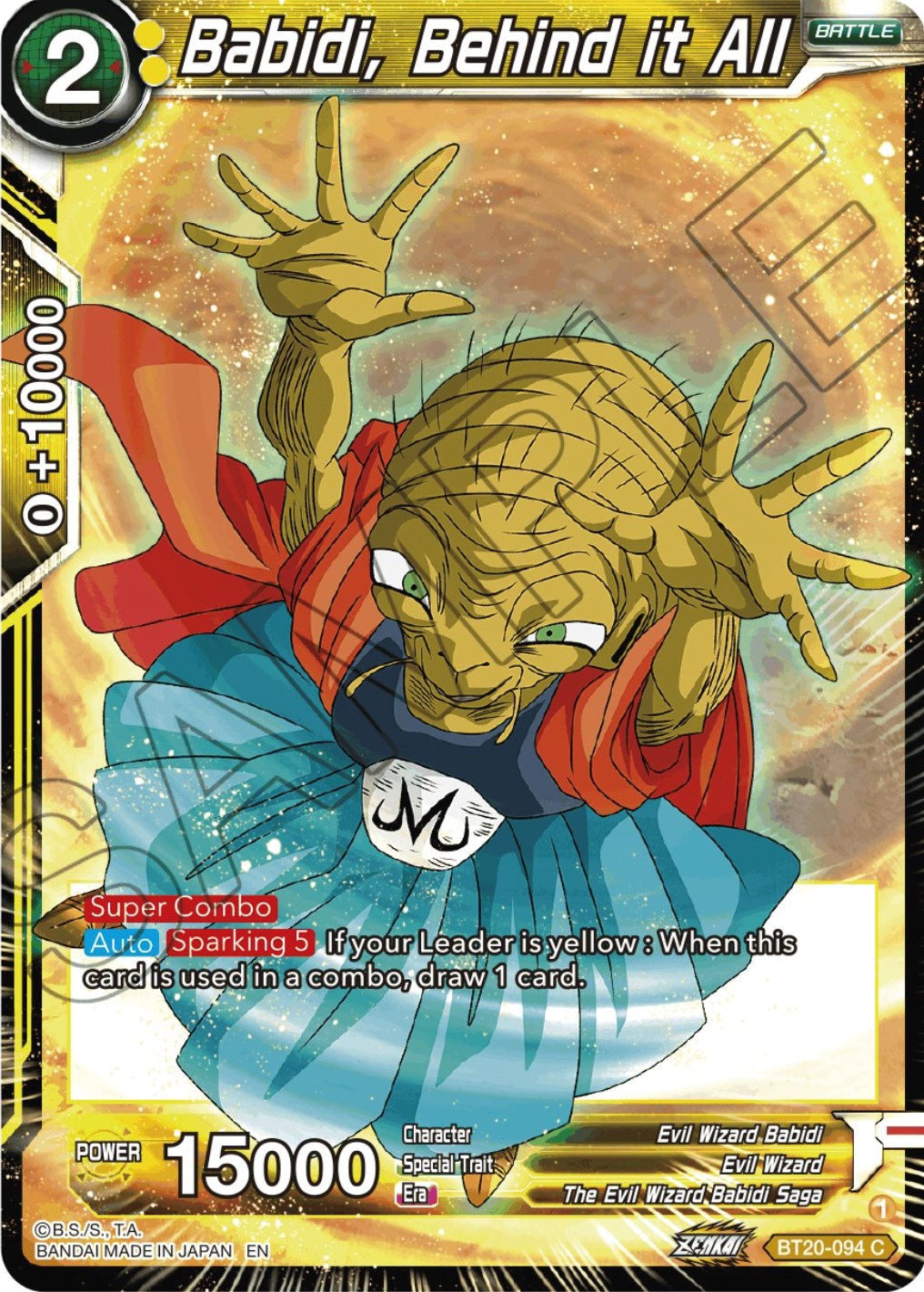 Babidi, Behind it All (BT20-094) [Power Absorbed] | Odin's Place