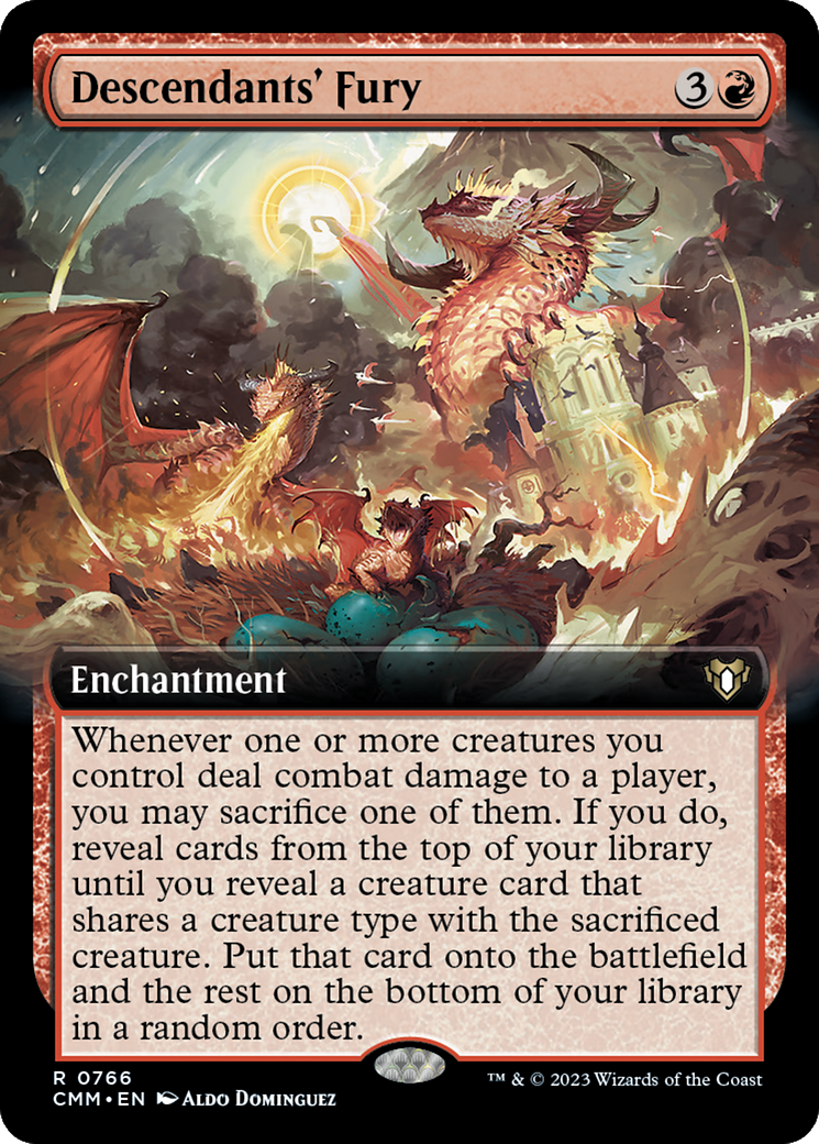 Descendants' Fury (Extended Art) [Commander Masters] | Odin's Place