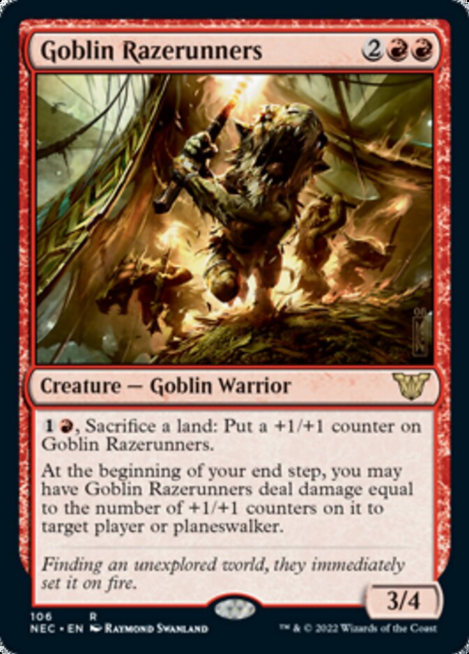 Goblin Razerunners [Kamigawa: Neon Dynasty Commander] | Odin's Place
