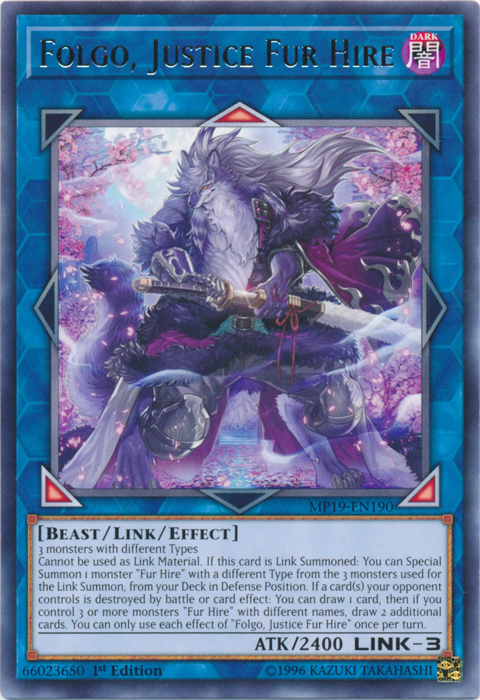 Folgo, Justice Fur Hire [MP19-EN190] Rare | Odin's Place