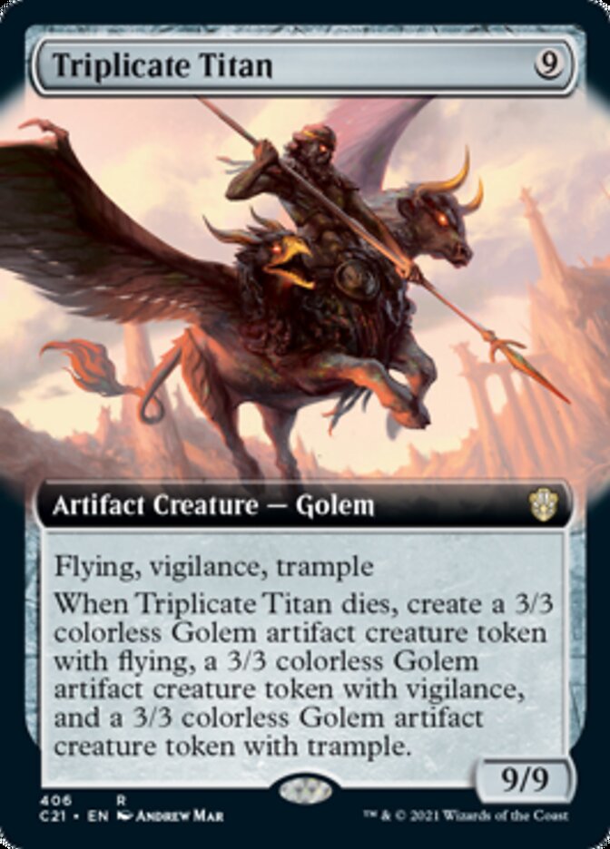 Triplicate Titan (Extended Art) [Commander 2021] | Odin's Place