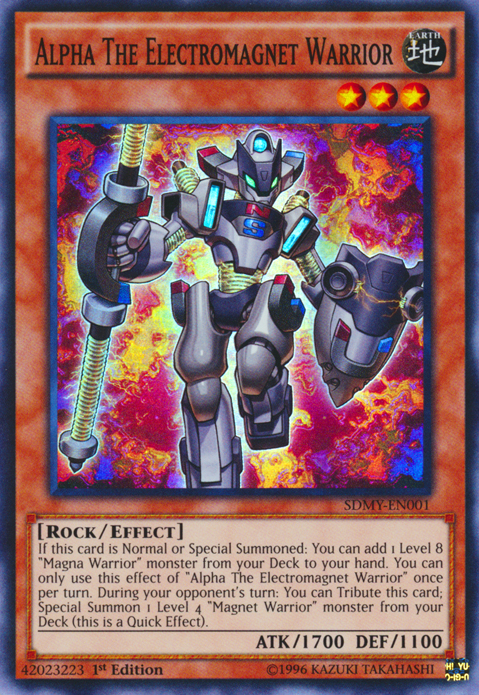 Alpha The Electromagnet Warrior [SDMY-EN001] Super Rare | Odin's Place