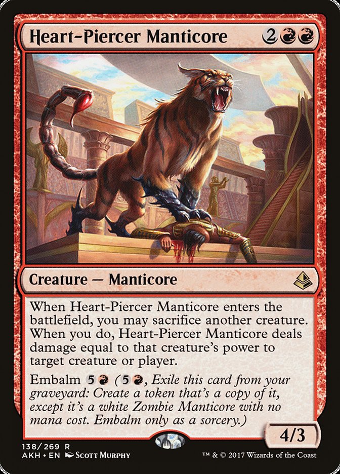 Heart-Piercer Manticore (138) [Amonkhet] | Odin's Place