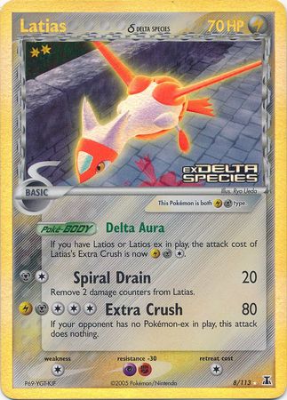 Latias (8/113) (Delta Species) (Stamped) [EX: Delta Species] | Odin's Place