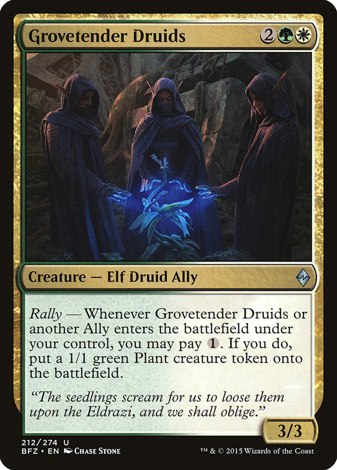 Grovetender Druids (212) [Battle for Zendikar] | Odin's Place