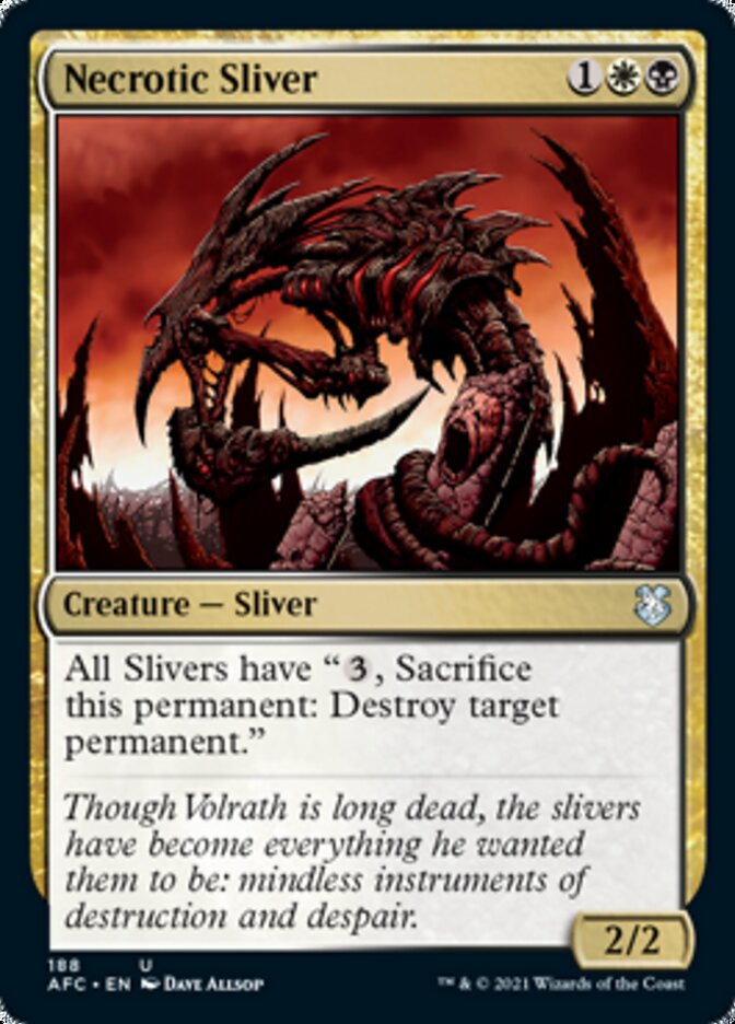 Necrotic Sliver [Dungeons & Dragons: Adventures in the Forgotten Realms Commander] | Odin's Place