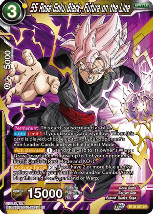 SS Rose Goku Black, Future on the Line (BT16-087) [Realm of the Gods] | Odin's Place