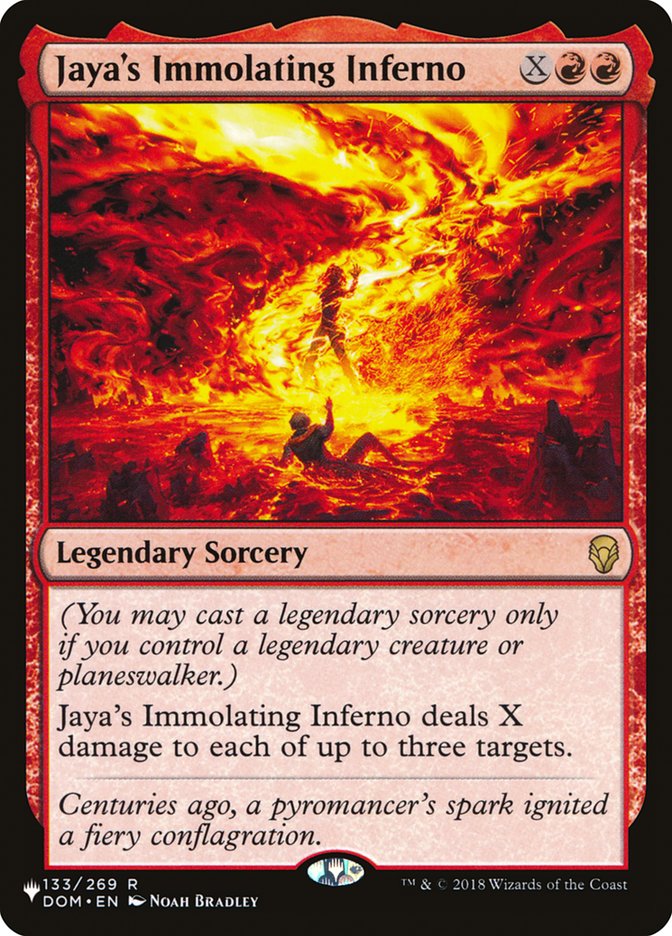 Jaya's Immolating Inferno [The List] | Odin's Place