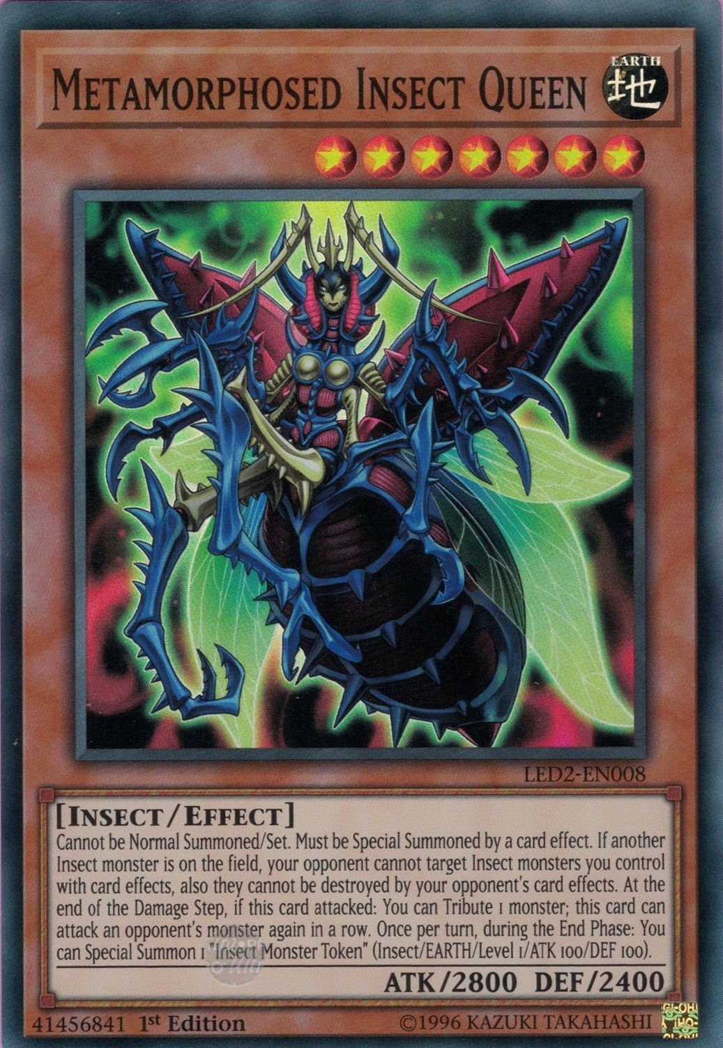 Metamorphosed Insect Queen [LED2-EN008] Super Rare | Odin's Place