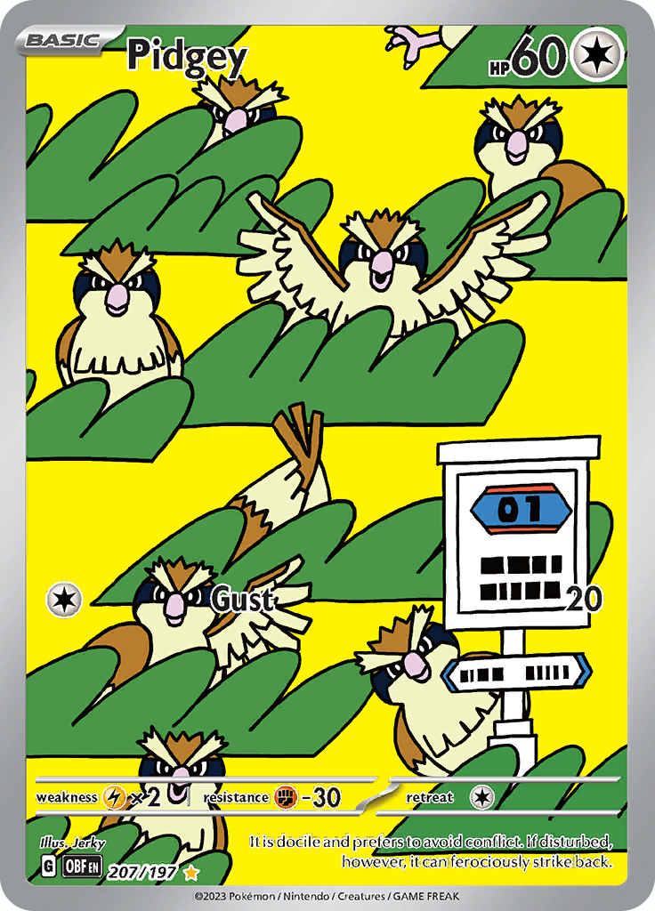 Pidgey (207/197) [Scarlet & Violet: Obsidian Flames] | Odin's Place