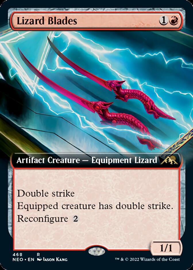 Lizard Blades (Extended Art) [Kamigawa: Neon Dynasty] | Odin's Place