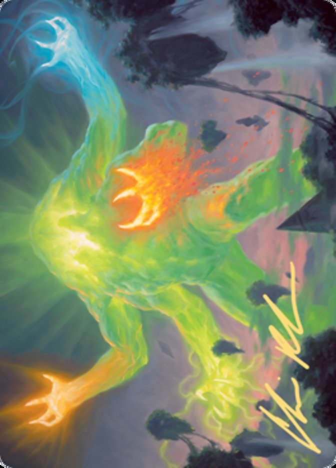 Omnath, Locus of Creation Art Card (Gold-Stamped Signature) [Zendikar Rising Art Series] | Odin's Place