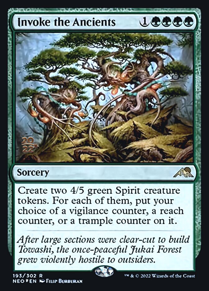 Invoke the Ancients [Kamigawa: Neon Dynasty Prerelease Promos] | Odin's Place