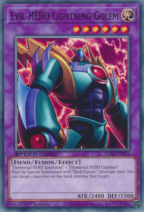 Evil HERO Lightning Golem [SGX3-ENA25] Common | Odin's Place
