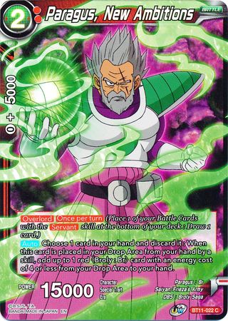 Paragus, New Ambitions (BT11-022) [Vermilion Bloodline 2nd Edition] | Odin's Place