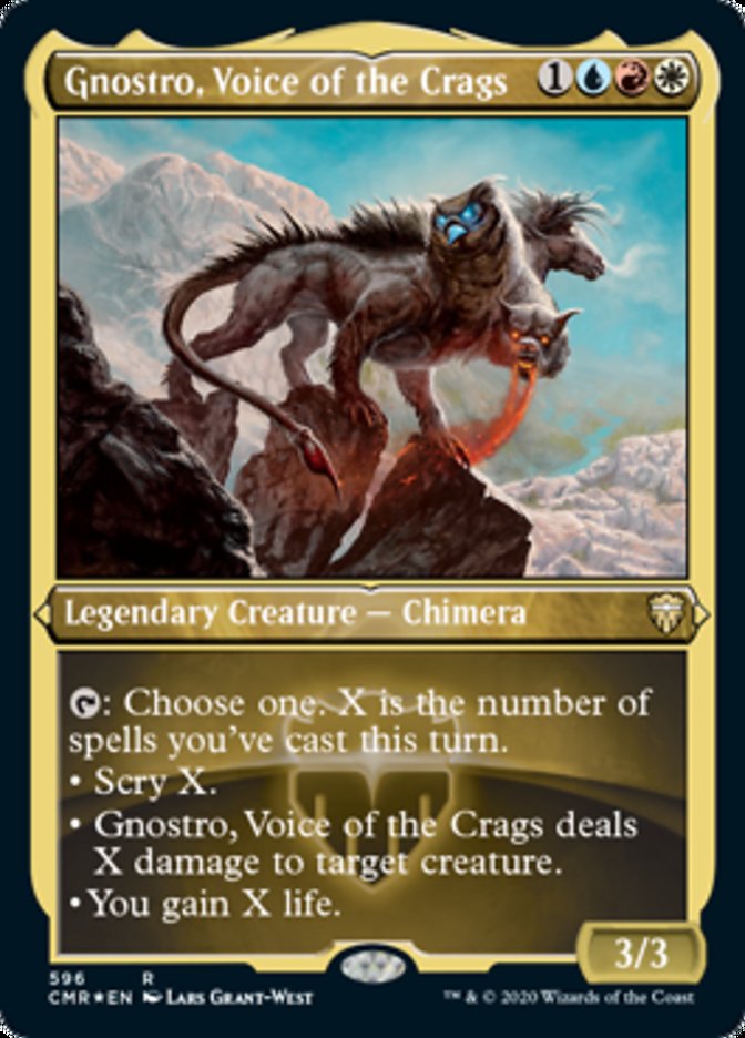 Gnostro, Voice of the Crags (Etched) [Commander Legends] | Odin's Place