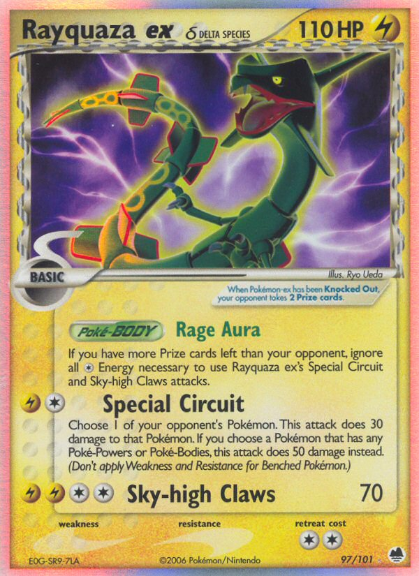 Rayquaza ex (97/101) (Delta Species) [EX: Dragon Frontiers] | Odin's Place