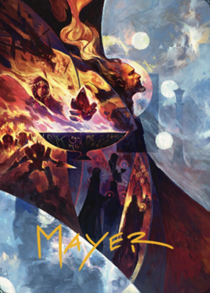 Urza's Command Art Card (Gold-Stamped Signature) [The Brothers' War Art Series] | Odin's Place