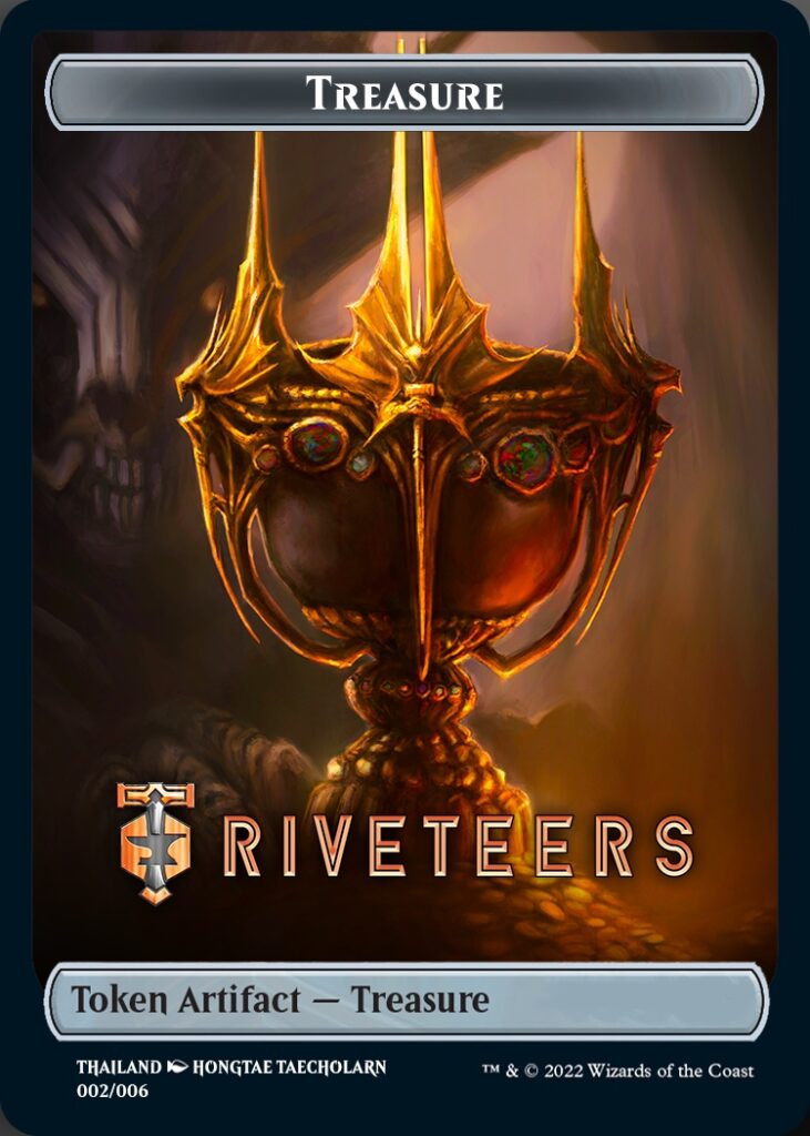 Treasure Token (Riveteers) (Southeast Asia Artists) [Streets of New Capenna Tokens] | Odin's Place