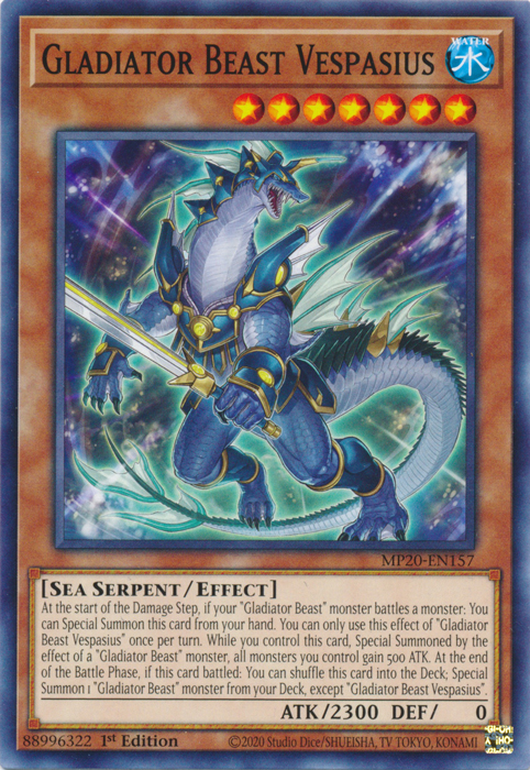 Gladiator Beast Vespasius [MP20-EN157] Common | Odin's Place