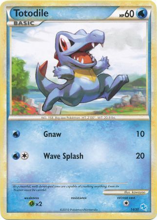 Totodile (14/30) [HeartGold & SoulSilver: Trainer Kit - Gyarados] | Odin's Place