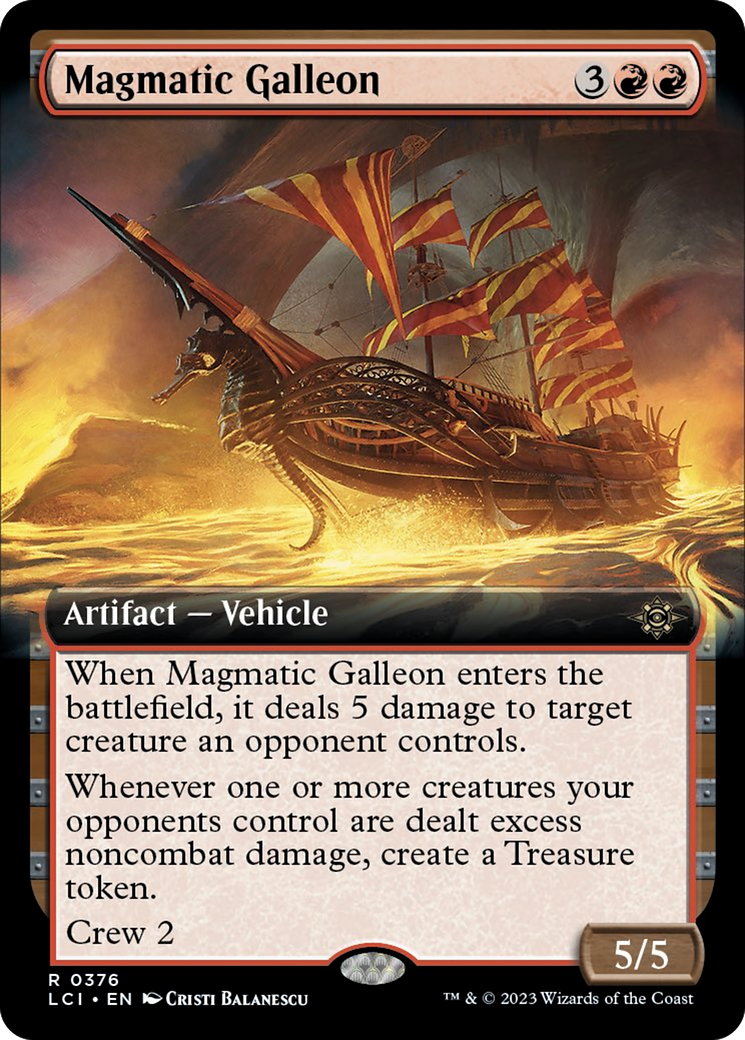 Magmatic Galleon (Extended Art) [The Lost Caverns of Ixalan] | Odin's Place