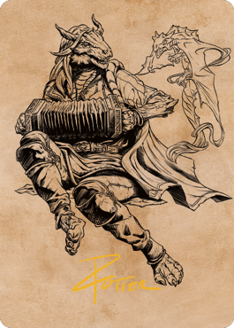 Korlessa, Scale Singer Art Card (Gold-Stamped Signature) [Commander Legends: Battle for Baldur's Gate Art Series] | Odin's Place