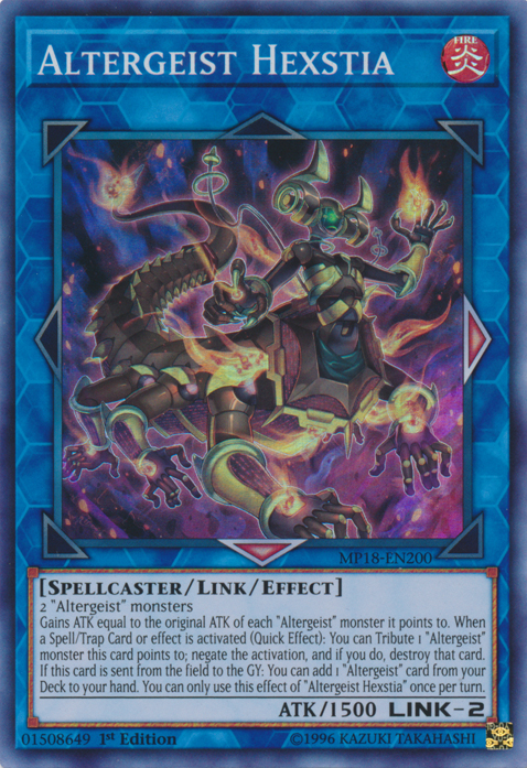Altergeist Hexstia [MP18-EN200] Super Rare | Odin's Place