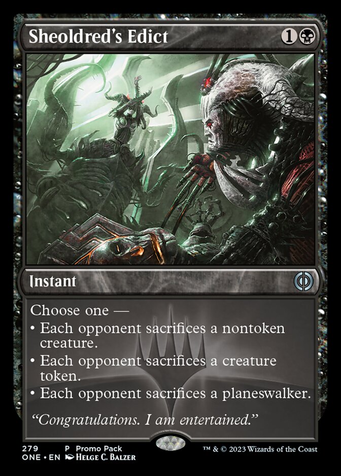 Sheoldred's Edict (Promo Pack) [Phyrexia: All Will Be One Promos] | Odin's Place