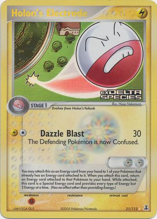 Holon's Electrode (21/113) (Stamped) [EX: Delta Species] | Odin's Place