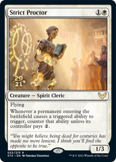 Strict Proctor [Strixhaven: School of Mages Prerelease Promos] | Odin's Place