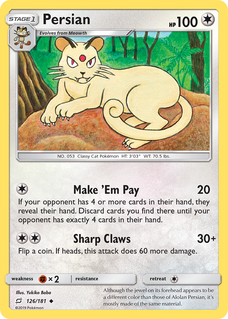 Persian (126/181) [Sun & Moon: Team Up] | Odin's Place