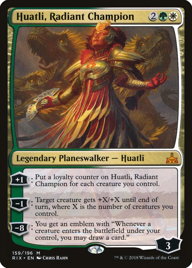 Huatli, Radiant Champion (159) [Rivals of Ixalan] | Odin's Place