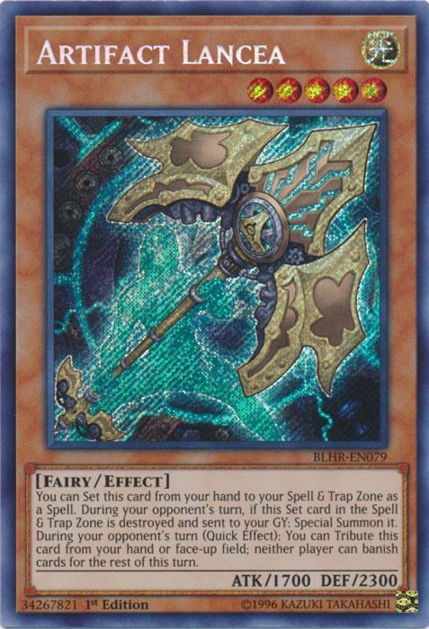 Artifact Lancea [BLHR-EN079] Secret Rare | Odin's Place
