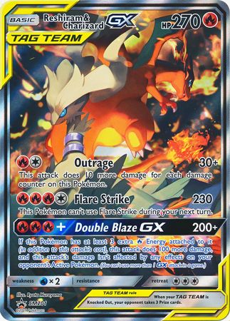 Reshiram & Charizard GX (SM201) (Jumbo Card) [Sun & Moon: Black Star Promos] | Odin's Place