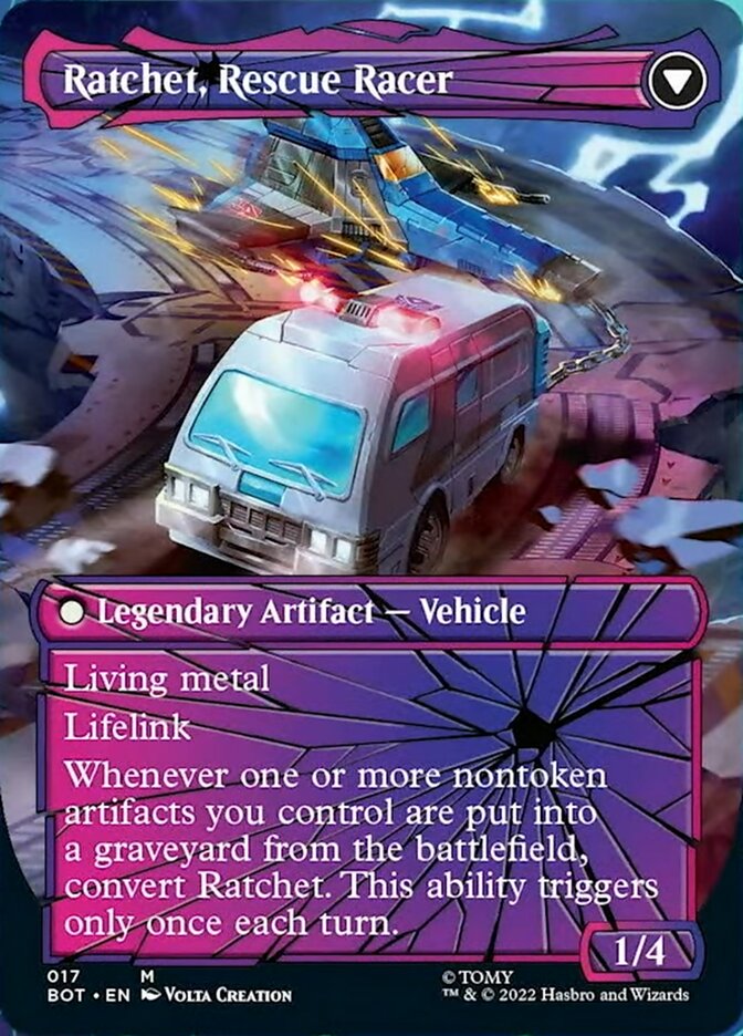 Ratchet, Field Medic // Ratchet, Rescue Racer (Shattered Glass) [Transformers] | Odin's Place