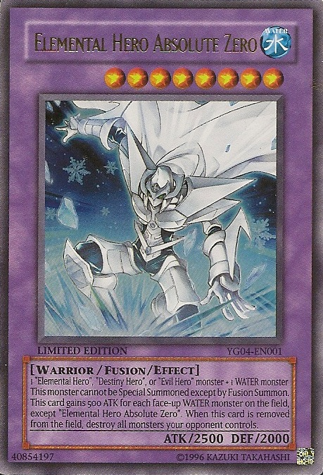 Elemental Hero Absolute Zero [YG04-EN001] Ultra Rare | Odin's Place