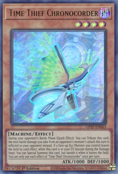 Time Thief Chronocorder [GFTP-EN063] Ultra Rare | Odin's Place