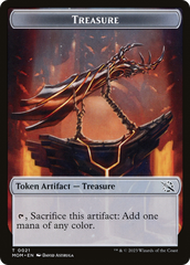 Treasure (21) // Zombie Double-Sided Token [March of the Machine Tokens] | Odin's Place