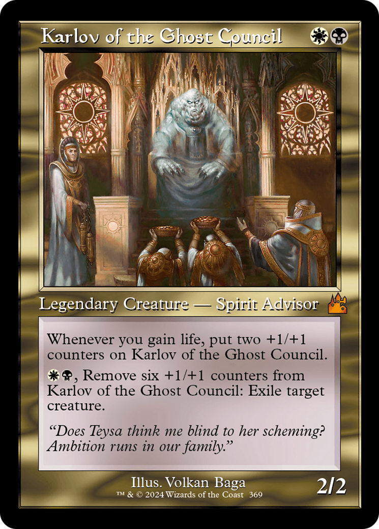Karlov of the Ghost Council (Retro Frame) [Ravnica Remastered] | Odin's Place