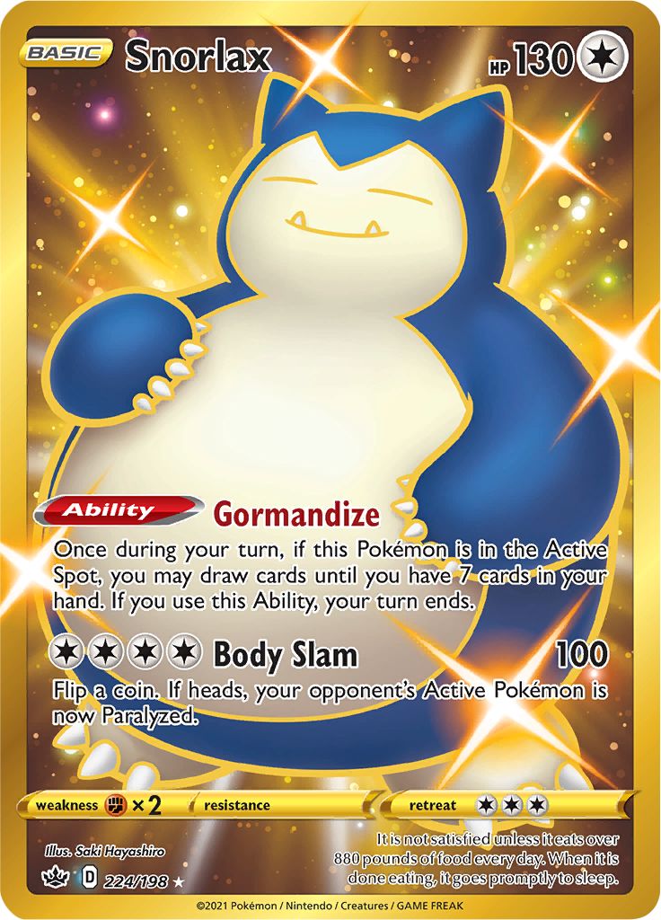 Snorlax (224/198) [Sword & Shield: Chilling Reign] | Odin's Place