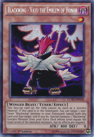 Blackwing - Vayu the Emblem of Honor [LC5D-EN118] Secret Rare | Odin's Place