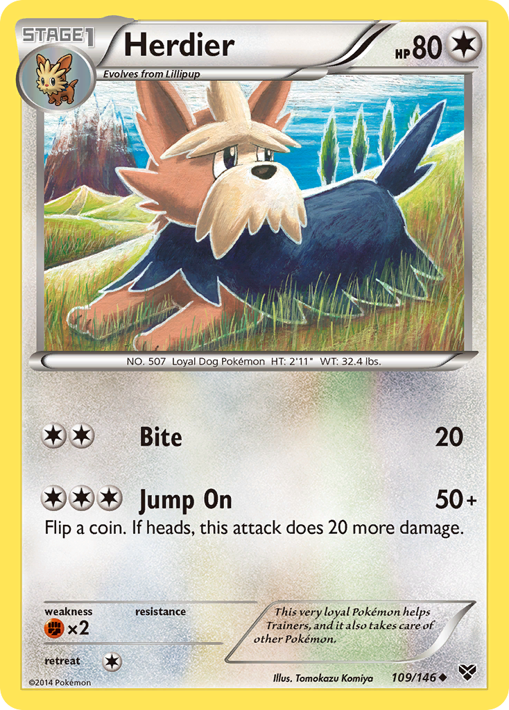 Herdier (109/146) [XY: Base Set] | Odin's Place