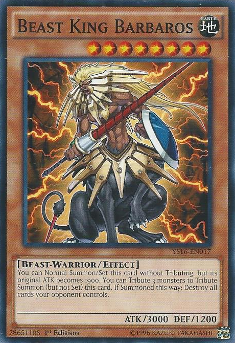 Beast King Barbaros [YS16-EN017] Common | Odin's Place