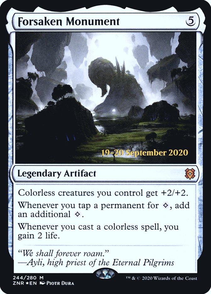 Forsaken Monument [Zendikar Rising Prerelease Promos] | Odin's Place